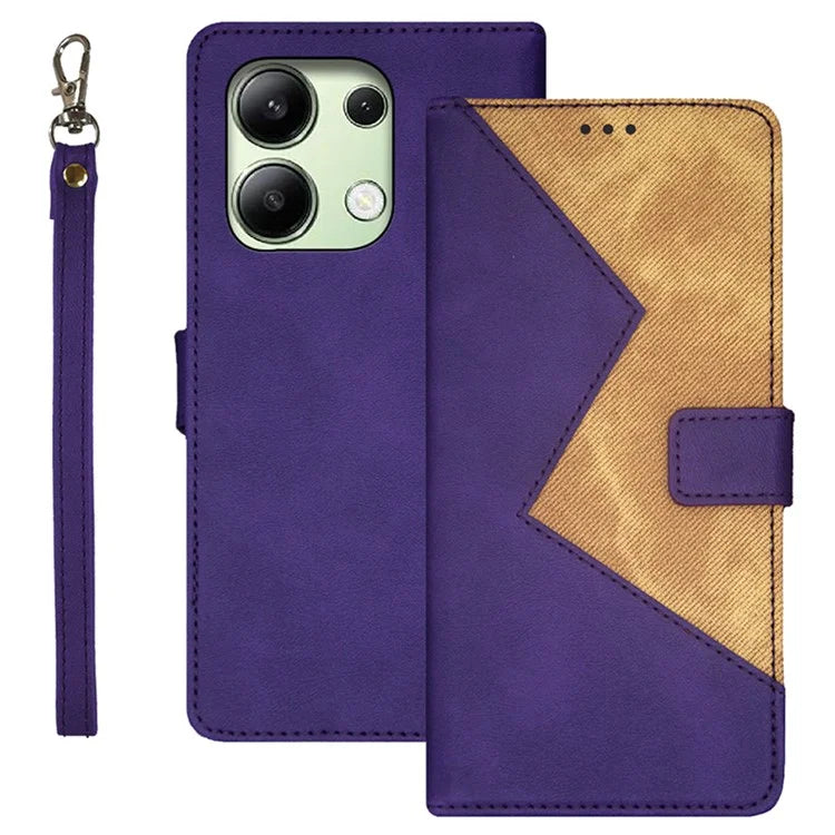 IDEWEI For Xiaomi Redmi Note 13 4G Case Card Slots TPU+PU Leather Phone Cover