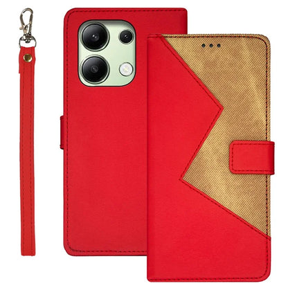 IDEWEI For Xiaomi Redmi Note 13 4G Case Card Slots TPU+PU Leather Phone Cover
