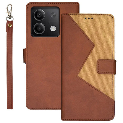 IDEWEI For Xiaomi Redmi Note 13 5G Case Drop-resistant Leather Phone Stand Cover