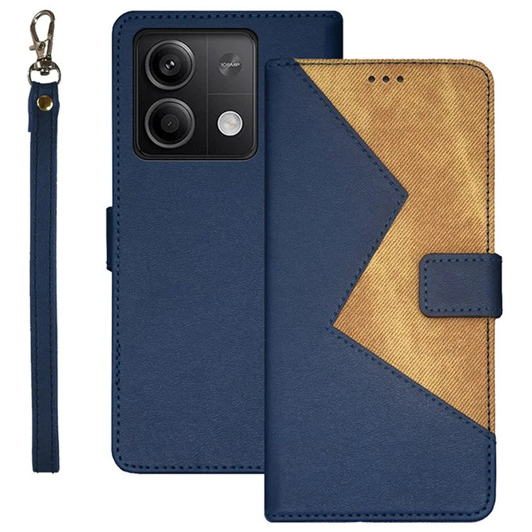 IDEWEI For Xiaomi Redmi Note 13 5G Case Drop-resistant Leather Phone Stand Cover