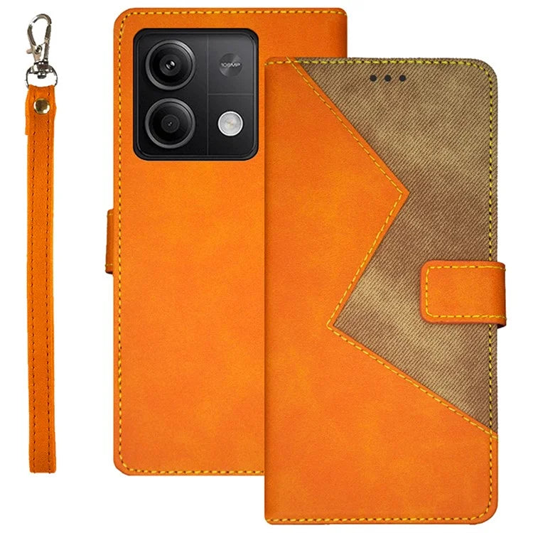 IDEWEI For Xiaomi Redmi Note 13 5G Case Drop-resistant Leather Phone Stand Cover