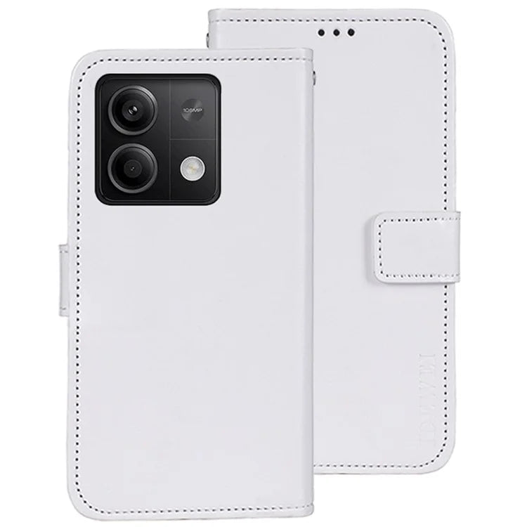 IDEWEI For Xiaomi Redmi Note 13 5G Wallet Case Leather Crazy Horse Texture Phone Cover