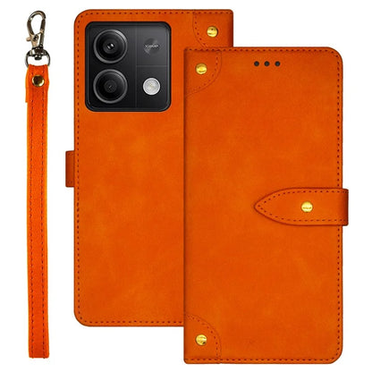 IDEWEI For Xiaomi Redmi Note 13 5G Phone Cover Stand Leather Case with Wrist Strap
