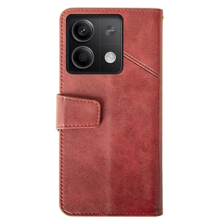 IDEWEI For Xiaomi Redmi Note 13 5G Cell Phone Case Calf Texture Leather Card Slots Cover