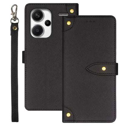 IDEWEI For Xiaomi Redmi Note 13 Pro+ 5G Magnetic Phone Case Leather Card Holders Stand Cover