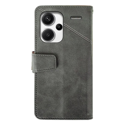 IDEWEI For Xiaomi Redmi Note 13 Pro+ 5G Case Leather Calf Texture Stand Anti-scratch Phone Cover