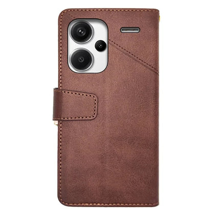 IDEWEI For Xiaomi Redmi Note 13 Pro+ 5G Case Leather Calf Texture Stand Anti-scratch Phone Cover