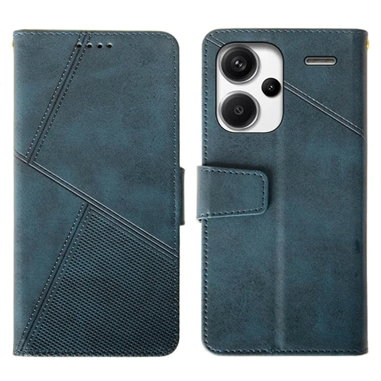 IDEWEI For Xiaomi Redmi Note 13 Pro+ 5G Case Leather Calf Texture Stand Anti-scratch Phone Cover