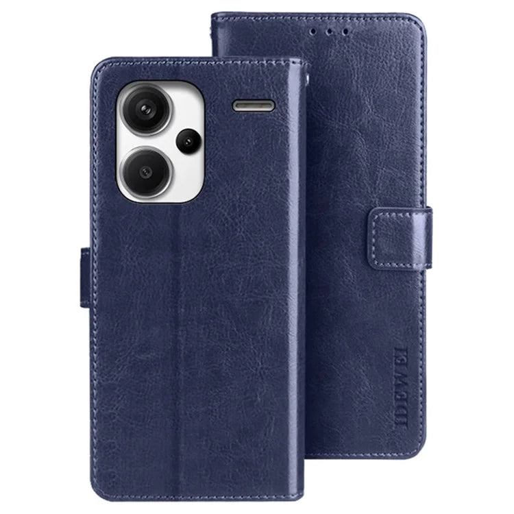 IDEWEI For Xiaomi Redmi Note 13 Pro+ 5G Case Crazy Horse Card Holder Phone Protector