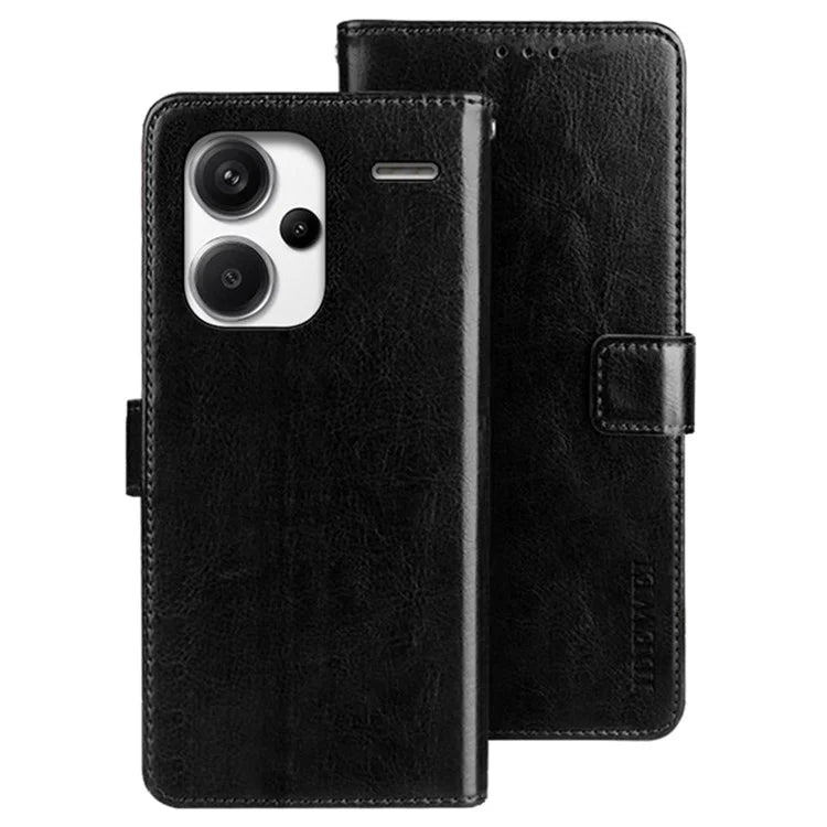 IDEWEI For Xiaomi Redmi Note 13 Pro+ 5G Case Crazy Horse Card Holder Phone Protector