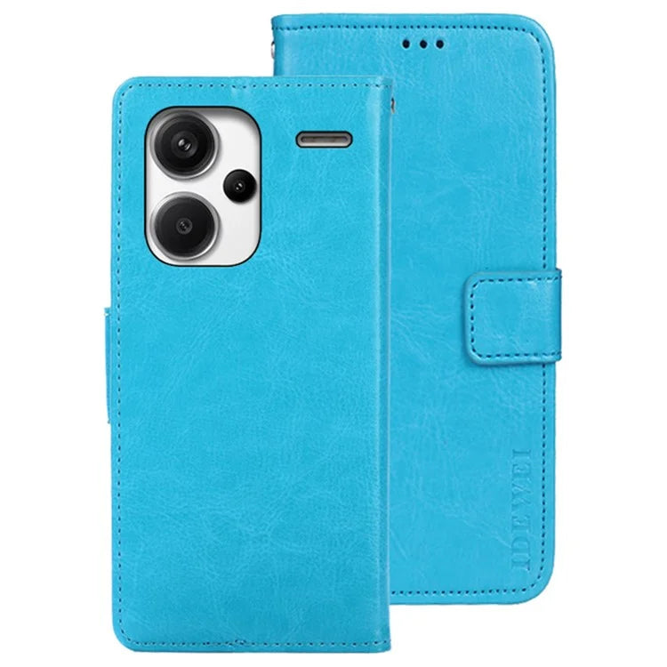 IDEWEI For Xiaomi Redmi Note 13 Pro+ 5G Case Crazy Horse Card Holder Phone Protector