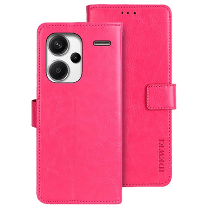 IDEWEI For Xiaomi Redmi Note 13 Pro+ 5G Case Crazy Horse Card Holder Phone Protector