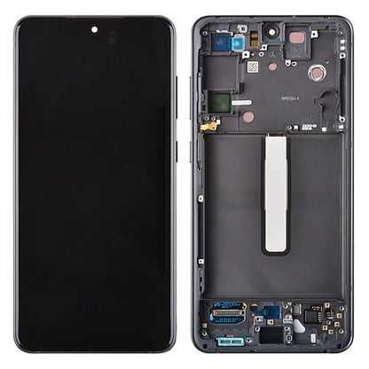 For Samsung Galaxy S21 FE 5G Grade B AMOLED Screen and Digitizer Assembly + Frame (without Logo)