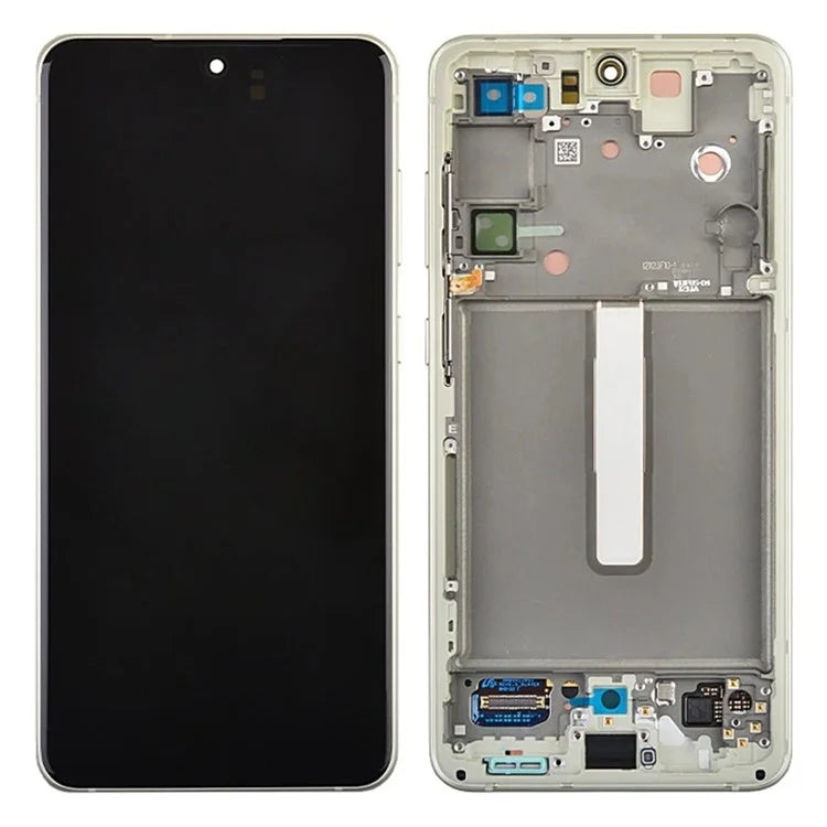 For Samsung Galaxy S21 FE 5G Grade B AMOLED Screen and Digitizer Assembly + Frame (without Logo)