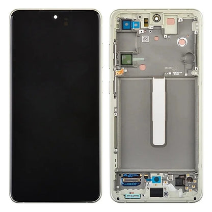 For Samsung Galaxy S21 FE 5G Grade B AMOLED Screen and Digitizer Assembly + Frame (without Logo)