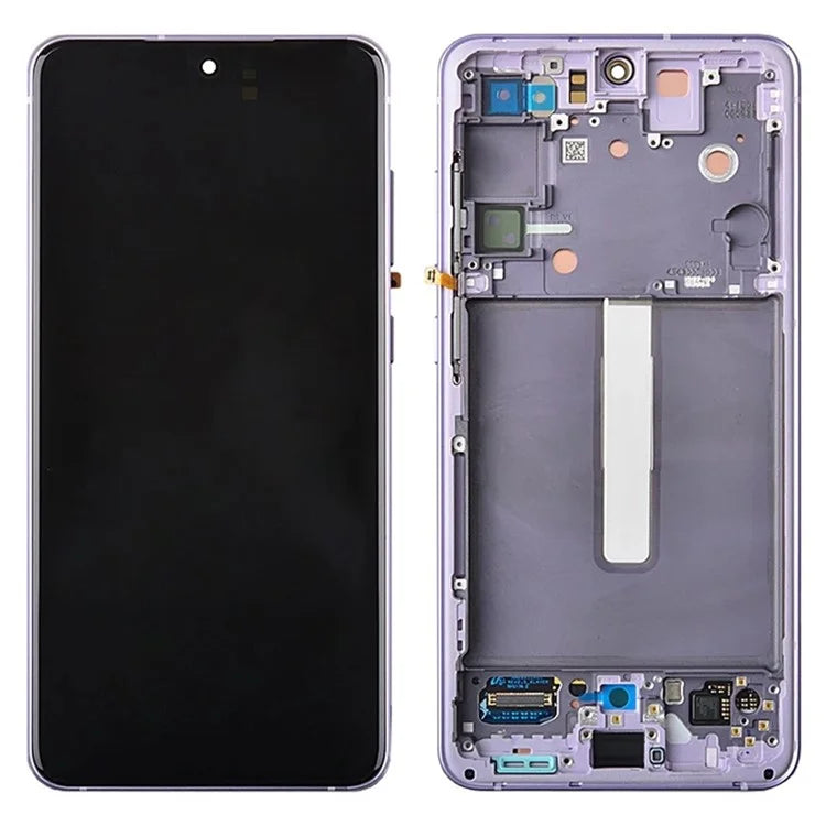 For Samsung Galaxy S21 FE 5G Grade B AMOLED Screen and Digitizer Assembly + Frame (without Logo)