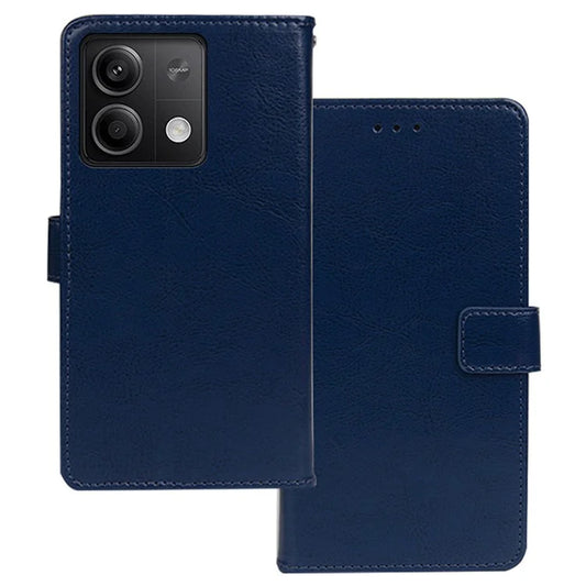 IDEWEI For Xiaomi Redmi Note 13 5G Case Crazy Horse Texture Photo Slot Phone Guard Cover