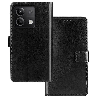 IDEWEI For Xiaomi Redmi Note 13 5G Case Crazy Horse Texture Photo Slot Phone Guard Cover