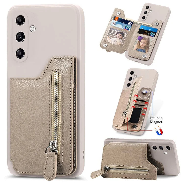 For Samsung Galaxy A54 5G Wallet Phone Case PU Leather Card Holder Cover