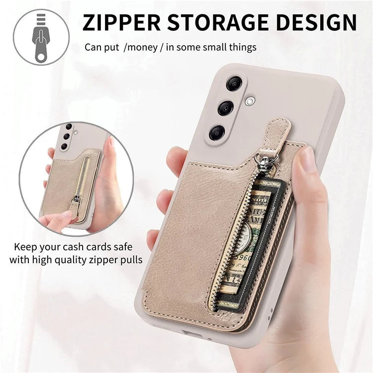 For Samsung Galaxy A54 5G Wallet Phone Case PU Leather Card Holder Cover