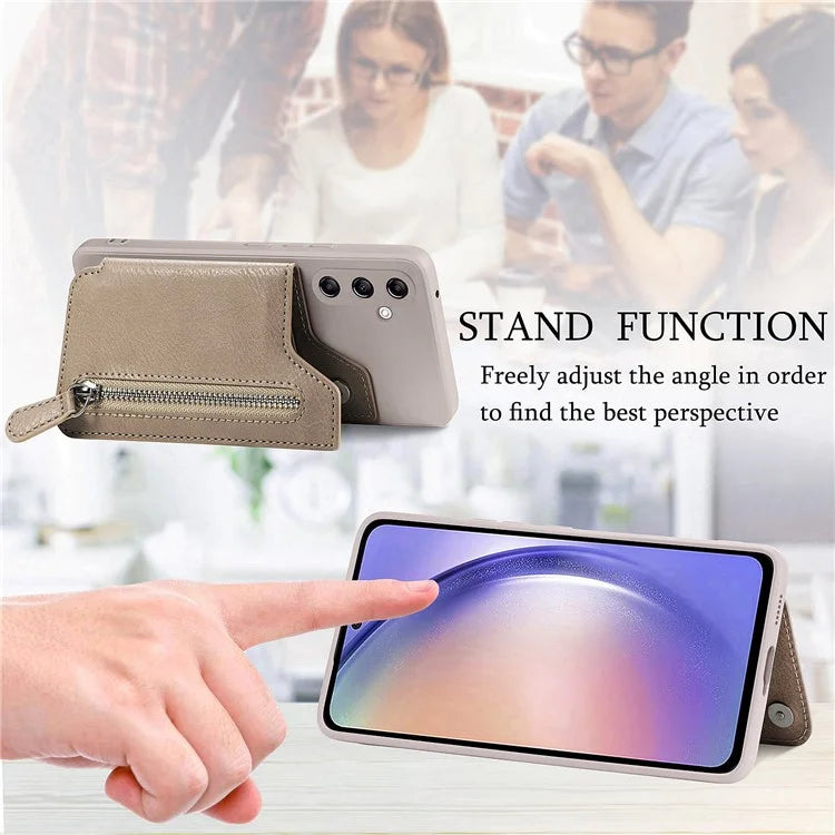 For Samsung Galaxy A54 5G Wallet Phone Case PU Leather Card Holder Cover
