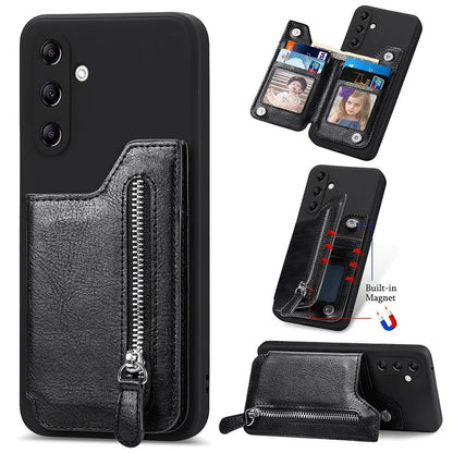 For Samsung Galaxy A54 5G Wallet Phone Case PU Leather Card Holder Cover