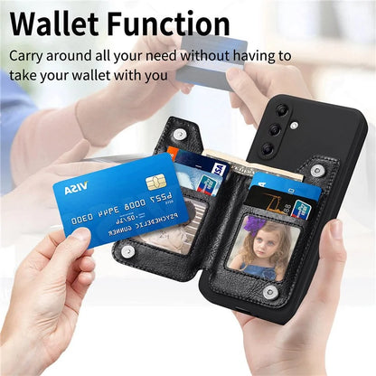 For Samsung Galaxy A54 5G Wallet Phone Case PU Leather Card Holder Cover