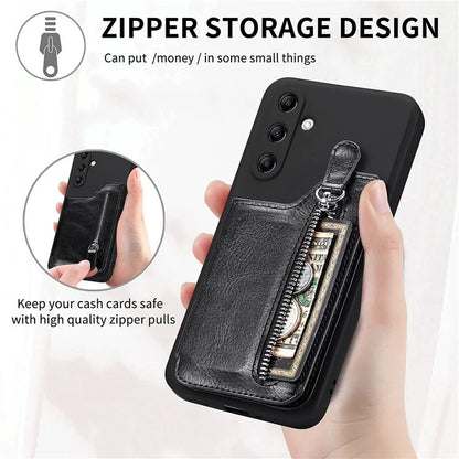 For Samsung Galaxy A54 5G Wallet Phone Case PU Leather Card Holder Cover