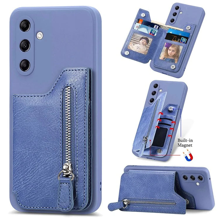 For Samsung Galaxy A54 5G Wallet Phone Case PU Leather Card Holder Cover