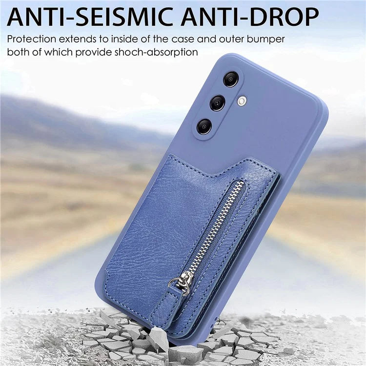 For Samsung Galaxy A54 5G Wallet Phone Case PU Leather Card Holder Cover