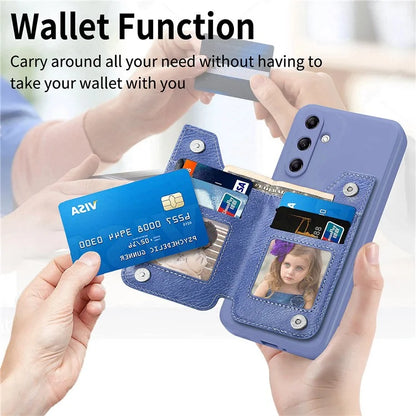 For Samsung Galaxy A54 5G Wallet Phone Case PU Leather Card Holder Cover