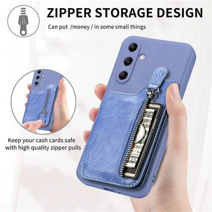 For Samsung Galaxy A54 5G Wallet Phone Case PU Leather Card Holder Cover