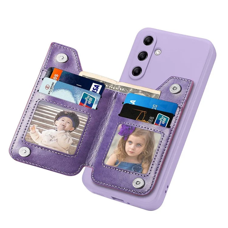 For Samsung Galaxy A54 5G Wallet Phone Case PU Leather Card Holder Cover