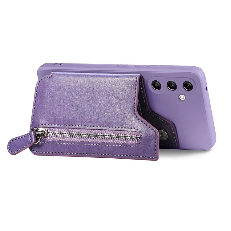 For Samsung Galaxy A54 5G Wallet Phone Case PU Leather Card Holder Cover