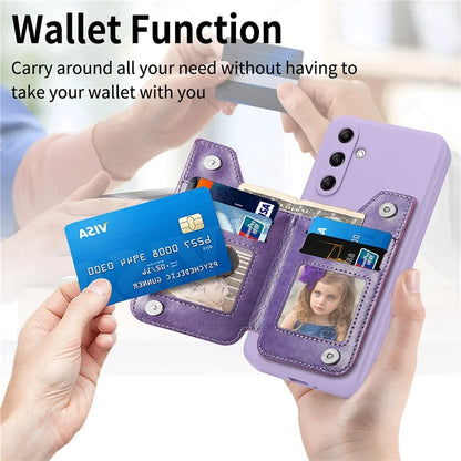 For Samsung Galaxy A54 5G Wallet Phone Case PU Leather Card Holder Cover