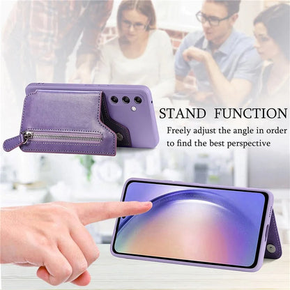 For Samsung Galaxy A54 5G Wallet Phone Case PU Leather Card Holder Cover