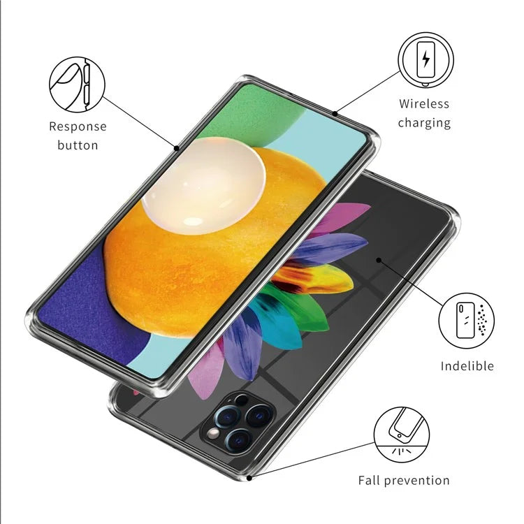 For iPhone 15 Pro Phone Case Pattern Printed Slim TPU Phone Cover