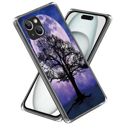 For iPhone 15 Soft TPU Case Mobile Phone Cover IMD Pattern Printing