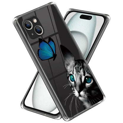 For iPhone 15 Soft TPU Case Mobile Phone Cover IMD Pattern Printing