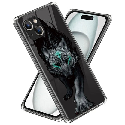 For iPhone 15 Soft TPU Case Mobile Phone Cover IMD Pattern Printing