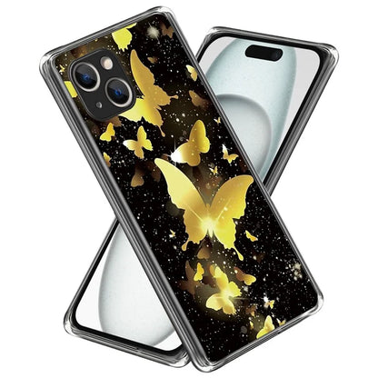For iPhone 15 Soft TPU Case Mobile Phone Cover IMD Pattern Printing