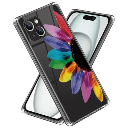 For iPhone 15 Soft TPU Case Mobile Phone Cover IMD Pattern Printing
