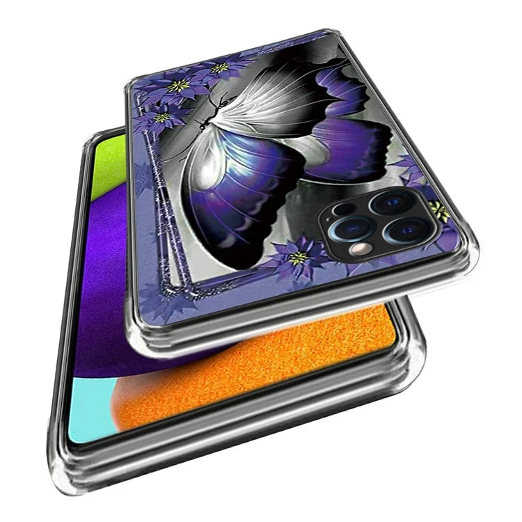 For iPhone 15 Pro Max Pattern Printing TPU Case Slim Phone Back Cover