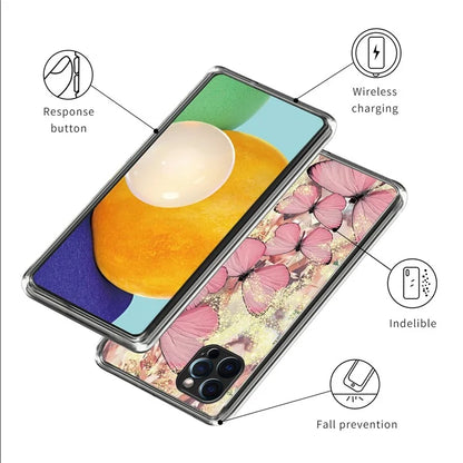 For iPhone 15 Pro Max Pattern Printing TPU Case Slim Phone Back Cover