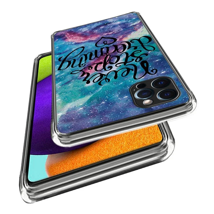 For iPhone 15 Pro Max Pattern Printing TPU Case Slim Phone Back Cover