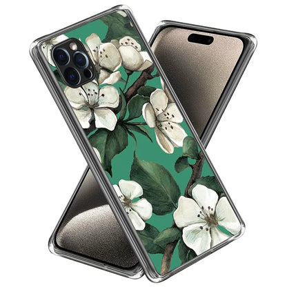 For iPhone 15 Pro Max Pattern Printing TPU Case Slim Phone Back Cover