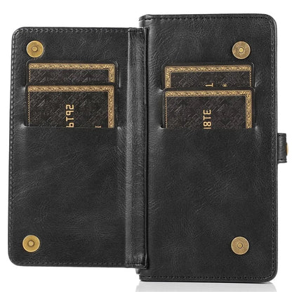 For iPhone 15 Pro Case Detachable 2-in-1 Wallet Anti-drop Phone Cover with Strap