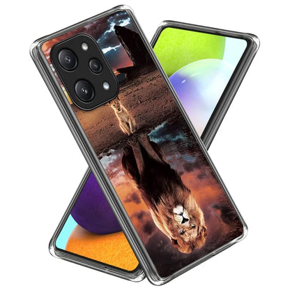 For Xiaomi Redmi 12 5G (Global) / Poco M6 Pro 5G TPU Phone Case Pattern Printing Back Cover
