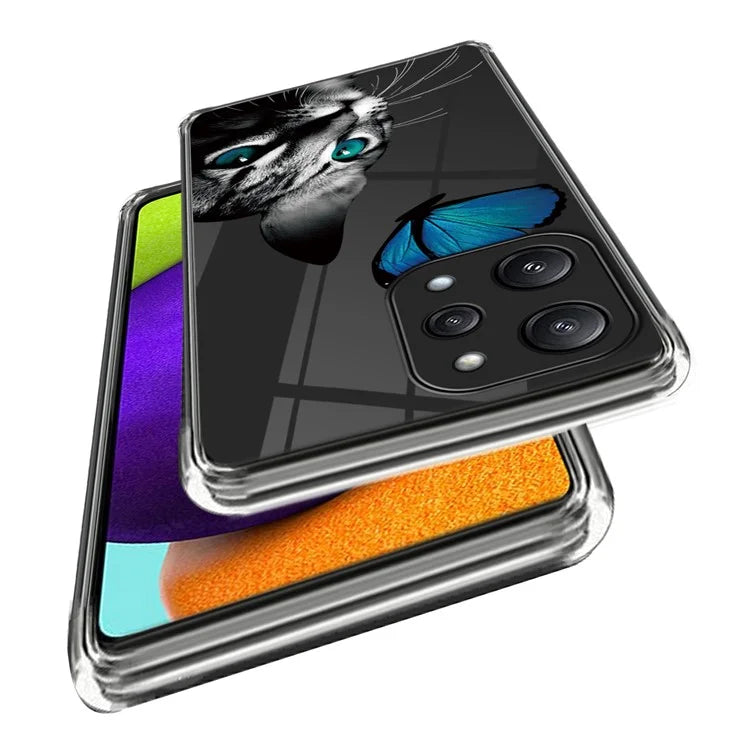 For Xiaomi Redmi 12 5G (Global) / Poco M6 Pro 5G TPU Phone Case Pattern Printing Back Cover