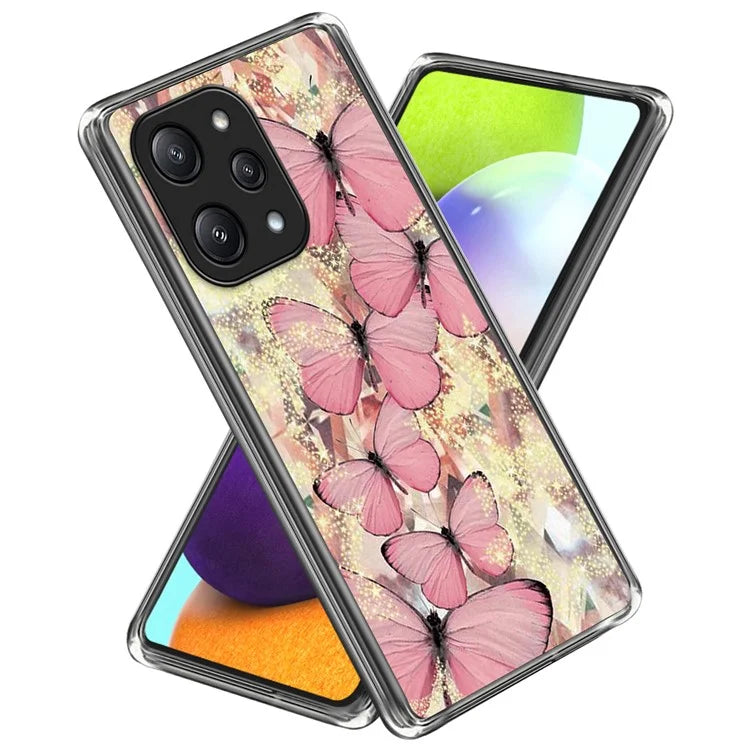 For Xiaomi Redmi 12 5G (Global) / Poco M6 Pro 5G TPU Phone Case Pattern Printing Back Cover